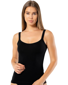 Camiseta sin mangas acanalada para mujer, top de algodón elástico, estilo camisola, ajuste ceñido, sin mangas, para verano, con opción de personalización de marca. - Product Image 1