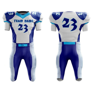 100% Polyester American Football Uniform Customized Color Breathable Short Sleeve Sets Team Wear American Football Uniforms - Product Image 4