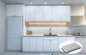 Panel de pared de PVC ignífugo de diseño geométrico moderno OEM ODM para oficina, hogar, estudio, baño, villas, dormitorio, almacén al aire libre - Product Image 4