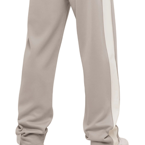 Pantalon de survêtement gris champignon en tricot oversize pour homme, coupe ample, idéal pour la gym, le streetwear et l'entraînement décontracté - Product Image 6