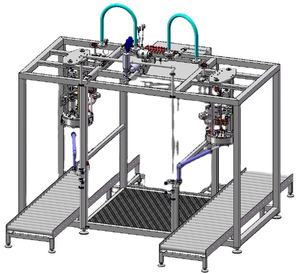 Machine de remplissage aseptique électrique à grande <span class=keywords><strong>échelle</strong></span> pour sacs en plastique de grande taille, tête unique, semi-automatique, pour boissons et pâte de tomate - Product Image 2