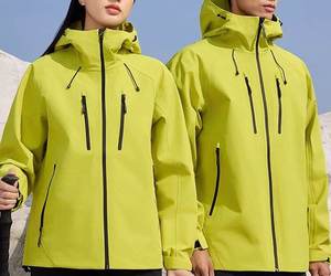 Veste coupe-vent imperméable unisexe avec logo personnalisé, veste softshell pour le sport de plein air, la randonnée - Product Image 6