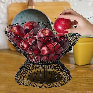 Hard Metal Powder Coated Vegetable Fruit Bowl <b>Basket</b> for <b>Kitchen</b> Storage - Product Image 4