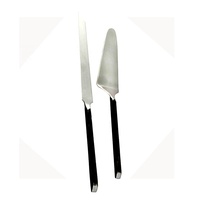 Set Pengiris & Spatula, Set Pengiris dan Pengiris dan Pengiris Kue Pernikahan Berlapis Emas Timbul