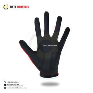 Guantes de Golf de Piel Cabretta Impermeables de Nuevo Diseño, Rojos y Negros, Antideslizantes, Unisex, para Mano Izquierda, con Cierre de Velcro - Product Image 5