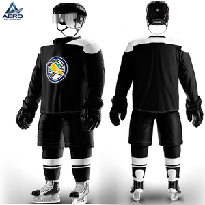 Nuevo y Moderno Uniforme de Hockey sobre Hielo OEM ODM en Blanco y Negro, Manga Larga, Precio Competitivo, Alta Calidad, Diseño Único - Product Image 6
