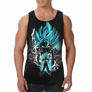 Wears World Dragon logo camisas Camisa sin mangas para hombre Camiseta sin mangas de verano Super Saiyan usa Gym Chaleco UK Gift DTG camiseta sin mangas con estampado - Product Image 4