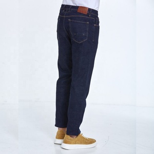 Hot New Men's Cotton Straight Light Wash Formal High Street Style Breathable Solid Pattern <b>Work</b> Wear Classic Denim <b>Jeans</b> - Product Image 5