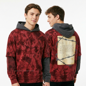 Débardeur à capuche sans manches personnalisé pour homme, style streetwear, gris délavé à l'acide, avec impression de texte, effet délavé minéral, fournisseur de vêtements - Product Image 6