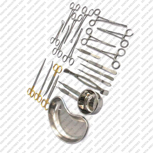 Ensemble d'instruments de chirurgie générale manuels en acier inoxydable de haute qualité fabriqués en usine, ensemble complet d'outils de chirurgie générale de base - Product Image 2