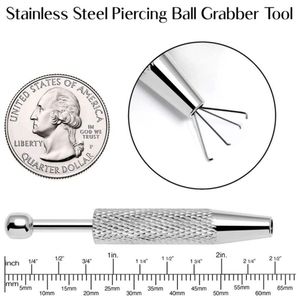 Pince à boules métalliques pour perçage, longueur 2,48 pouces, outil de haute qualité pour la fabrication de bijoux et de boucles d'oreilles - Product Image 4