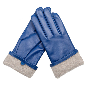 Gants en cuir véritable de luxe de haute qualité pour l'hiver, thermiques, doux, écologiques, compatibles avec les écrans tactiles, pour l'extérieur, élégants et tendance - Product Image 6