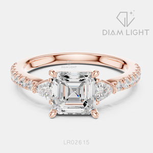 1.50CT Asscher Cut Wedding <b>Ring</b> Fine Jewelry IGI Certified 14KT White Gold Lab Grown Diamond Engagement <b>Ring</b> - Product Image 3
