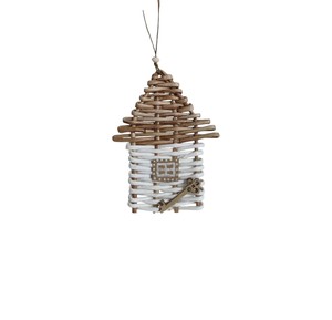 Adorno Navideño Colgante de Mimbre Hecho a Mano por Artesanos Premium, Decoración Ecológica para el Hogar - Product Image 2