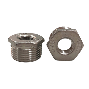 บูชหกเหลี่ยมสแตนเลสแบบกำหนดเองคุณภาพสูง บรรจุภัณฑ์พิเศษ สำหรับงาน OEM/ODM อุปกรณ์ท่อประปา หล่อขึ้นรูปเรียบเนียน - Product Image 3