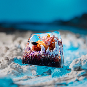 <b>Keycaps</b> Mystical Forest <b>Artisan</b>, Custom <b>Artisan</b> <b>Keycaps</b>, <b>Keycaps</b> Anime Cute, Green <b>Keycaps</b>, <b>Keycaps</b> Set, Wooden <b>Keycaps</b> - Product Image 6