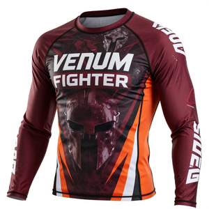 Camiseta de Compresión Venum Fighter de Manga Larga para Hombre, Sublimada, de Spandex y Poliéster, de Secado Rápido - Product Image 2