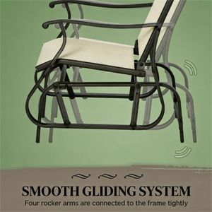 Set da Giardino in 3 Pezzi Beige per Terrazza e Giardino con Sedie Confortevoli - Product Image 3