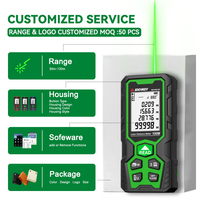 Module de mesure laser vert Sndway Sw-wg Ip68 100m, niveau numérique, logo personnalisé, outils de mesure, télémètre extérieur