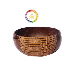 Cuenco de coco pulido vietnamita, utensilios de cocina rústicos hechos a mano para restaurantes, hoteles y cafeterías - Product Image 6