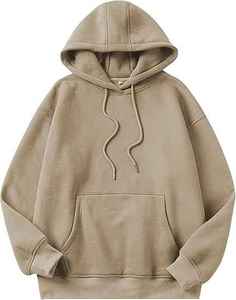 Sudadera con Capucha Unisex Extra Grande, Color Sólido, Forro Polar, Informal, Largo Regular, Diseño con Bolsillos, Ropa de Otoño - Product Image 5