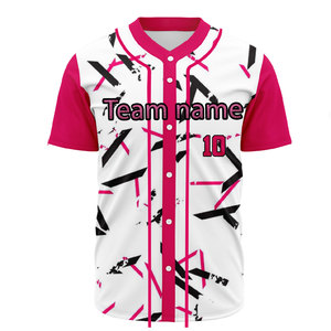 Uniforme Deportivo al por Mayor para Hombre, Jersey de Béisbol Sublimado de Manga Corta, Jersey de Softbol de Secado Rápido, Uniforme Deportivo con Logotipo Personalizado - Product Image 1