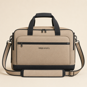 Terzo Sports Canvas Gym <b>Duffel</b> <b>Bag</b> 20-30L Adjustable Strap Durable Unisex Casual Fitness <b>Bag</b> with Zipper Closure - Product Image 1