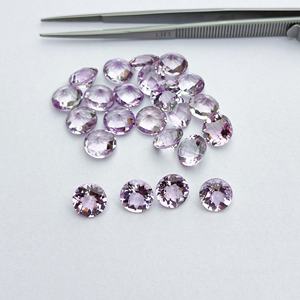 Meilleure vente 10mm naturel rose améthyste Checker Cut pierres précieuses en vrac AAA Grade Rose poire forme calibrée pour la fabrication de bijoux - Product Image 4
