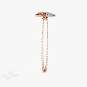 New Round Shape Moissanite Diamond Bracelet Bezel Setting 18K Rose Gold Diamond Bracelet for Both <b>Men</b> and Women - Product Image 3