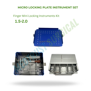 Micro <b>Locking</b> Plate Instrument Set Finger Palm Bone Trauma Kit - Product Image 2