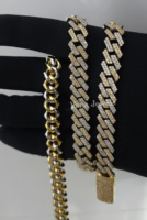 Chaîne cubaine en moissanite 10 mm, couleur D VVS, collier glacé, argent sterling 925, or 10 carats, bijoux hip-hop, 22 pouces