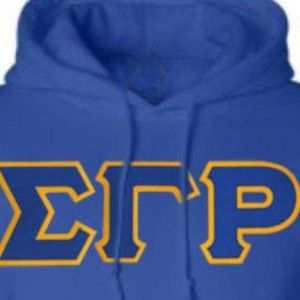 เสื้อฮู้ด Sigma Gamma Rho สีน้ำเงินรอยัลสำหรับผู้หญิง เสื้อคลุมฟลีซแบบมีฮู้ดสำหรับชมรมนักศึกษากรีก  ปักอักษรตามสั่ง คุณภาพดี ราคาคุ้มค่า - Product Image 4