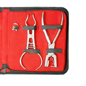 <b>Professional</b> Manual Dental Rubber Dam Clamp Kit CE Certified Knurled Grip 5-Jaw Positions <b>Light</b> Weight By Grip Surgical - Product Image 6