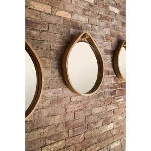 Cadre de miroir en bois artisanal durable et écologique, miroir mural artistique - Product Image 1