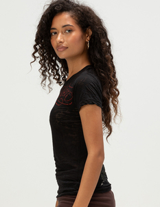 เสื้อยืดผู้หญิงทรงพอดีตัว - Product Image 3