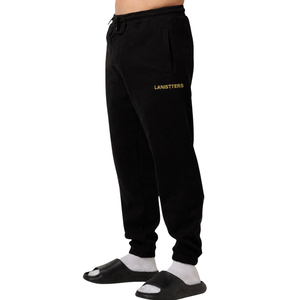 Customized <b>Men</b> Embroidery Fleece <b>Trousers</b> Loose Fit Drawstring Waist <b>Cuffed</b> Casual Pants OEM Streetwear Maker Wholesale Supplier - Product Image 5