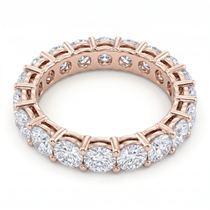 Anillo de Compromiso de Diamantes con Corte Brillante Redondo, Joyería Fina Clásica - Product Image 5