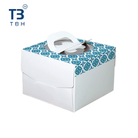 Scatola per Torte Quadrata in Carta Kraft Ecologica Monouso con Manico e Finestra, 6" 8" 10", per Pasticceria, Eventi e Feste - Bestseller in Malesia