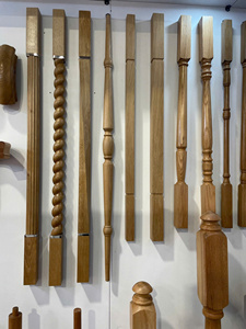 EFS NRB0134 Balaustre Cuadrado de Madera Acanalado, Construcción Sólida para Barandillas de Escaleras, Diseño Tradicional, Fácil de Instalar, Vietnam - Product Image 3