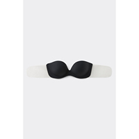 Soutien-gorge push-up sans couture pour femme, bonnet 3/4, avec armatures, dos en Y, couleur unie, Spandex/Nylon, moulé une pièce, réutilisable