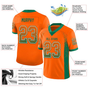 Camiseta de Fútbol Americano Personalizada para Hombre, Cuello en V, Manga Corta, Negra y Amarilla, Sublimada, Absorbe la Humedad, Nombre del Equipo, Cualquier Nombre 00 - Product Image 5