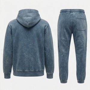 New Stitched Men's Acid Wash <b>Tracksuit</b> Custom Made Anti Wrinkle Breathable Gym Athletic Jogging Fitness Customized Color - Product Image 2