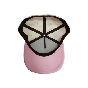 5-Panel <b>Quick</b>-<b>Dry</b> Performance Golf Hat 2-Tone Breathable Lightweight Baseball <b>Cap</b> With Custom Logo Inner Tape Snapback Closure - Product Image 5