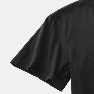 Trending Men's T-Shirt 100% Cotton Solid <b>Canvas</b> Custom Logo Design High Quality Rib O-Neck Regular Fit Streetwear <b>Blank</b> for Men - Product Image 5