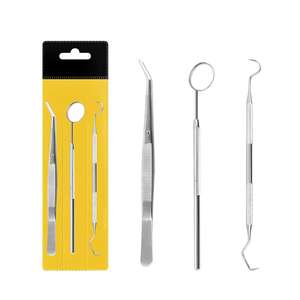 Kit de Examen Dental Desechable con Espejo Bucal, Pinzas y Sonda - Herramientas Manuales de Cuidado Bucal Clase I - Product Image 1