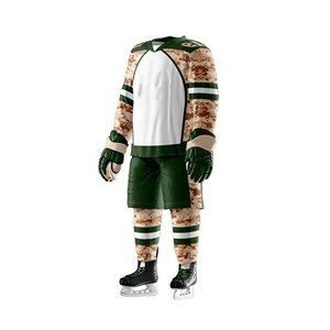 Direct Factory Price 100% Polyester Breathable Plus Size Ice Hockey Football Uniform with Animal & Letter Prints - Product Image 4