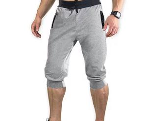 Shorts Bermuda pour Homme en Tissu Oxford Couleur Unie Écologique avec Logo Avant, Bande Latérale et Cordon de Serrage à la Taille – Style Décontracté et Sportif - Product Image 5