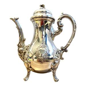 Bouilloire à thé/café en laiton de style élégant avec taille et forme personnalisées, ustensiles de cuisine de haute qualité couleur argent à prix compétitif - Product Image 1