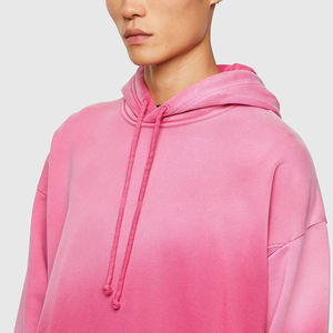 Sudadera con Capucha Casual para Hombre, Moderna, de Algodón Mezclado, con Cordón y Corte Holgado, Estilo Urbano, Lavado Ácido - Product Image 3