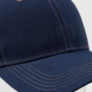 Unisex <b>Navy</b> Blue 6-Panel <b>Baseball</b> <b>Cap</b> Fitted Solid Color Twill Fabric Casual Hat for Adults Four Seasons Wear - Product Image 4
